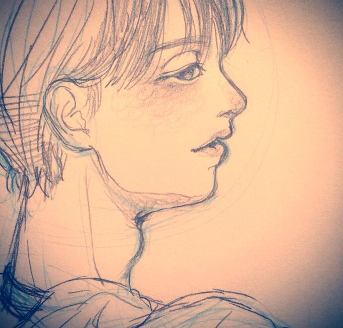 横顔美人のtwitterイラスト検索結果