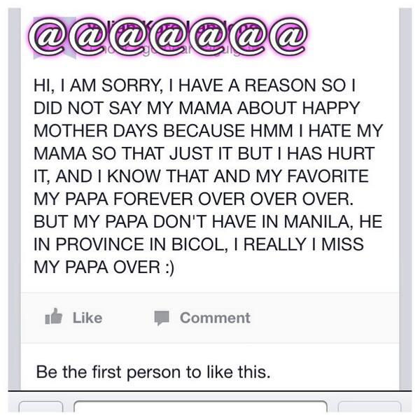 zetteignacio_'s tweet image. pinilit ko tlga syang intndhin e :)) #incorrectgrammar \/