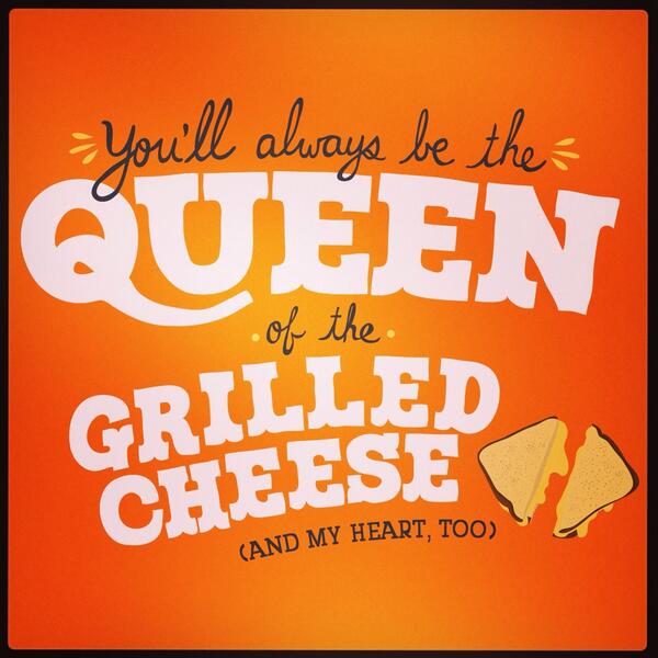 Happy #MothersDay Moms! You'll always be the queen of grilled cheese. We're fine w/ 2nd place.
