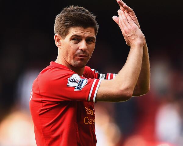 LFC's tweet photo. Steven Gerrard: "I never give up a fight. I believe that the title is not too far away here." http://t.co/zfppWBsm6f http://t.co/fXGLe7RThc