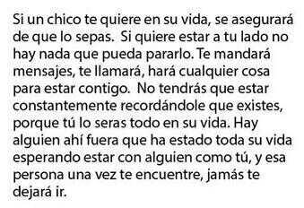 Taniablmr's tweet photo. No tendrás que estar constantemente recordándole que existes, porque tú lo serás todo en su vida. http://t.co/0HOuc2wTgr