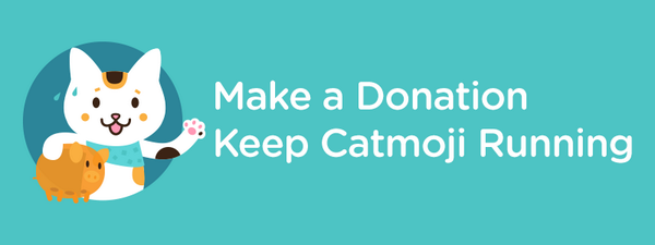 catmoji's tweet photo. Catmoji's latest #blog post: Catmoji’s #Donation Drive: Help Keep Catmoji Running http://t.co/EtGyFgNVCa #cats http://t.co/Wbo9Y350SL