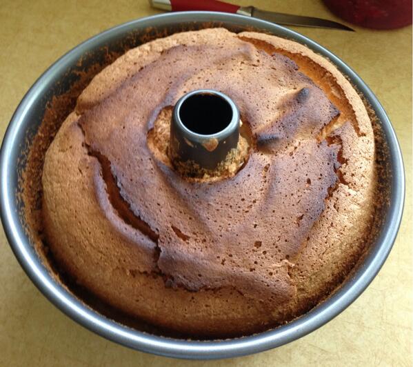 jamlady's tweet image. Angel food cake from scratch with raspberries and whipped cream! #yummydessert