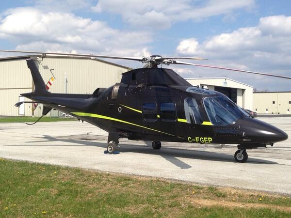 painterbink's tweet image. Agusta A109 painted by SureFlight for Chartright.  Look for it in the next Batman movie!