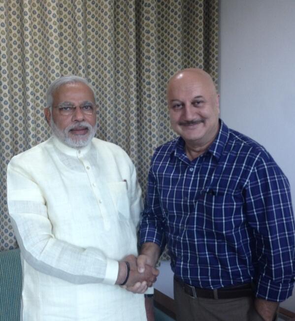 Wonderful to meet our future Prime Minister <a href="/narendramodi/">Narendra Modi</a> ji at #GujaratBhawan. Jai Ho to his dynamism &amp; patriotism:)