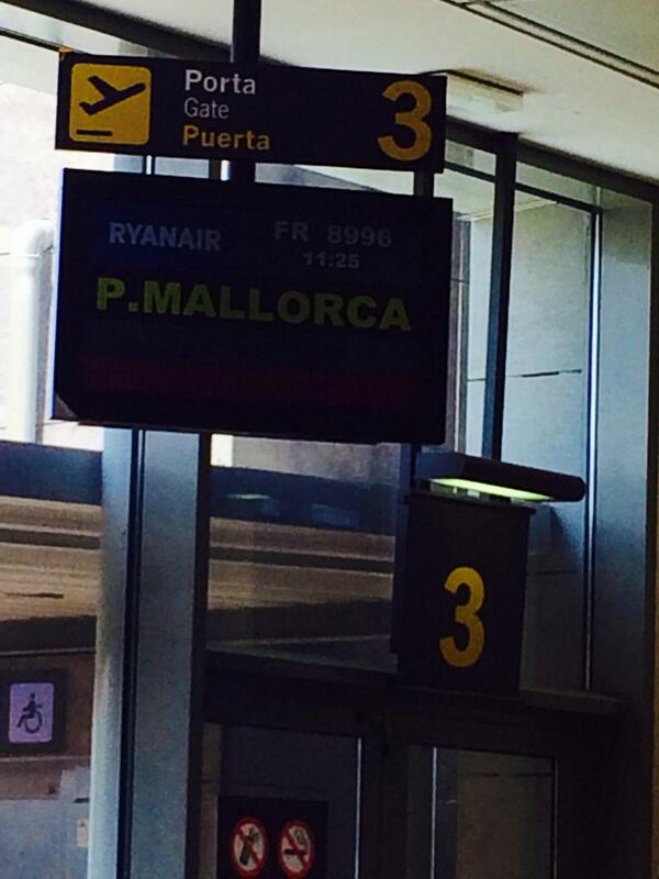 SandraLupion's tweet photo. Proxima parada! #UdGaMallorca http://t.co/zH265z8qN8
