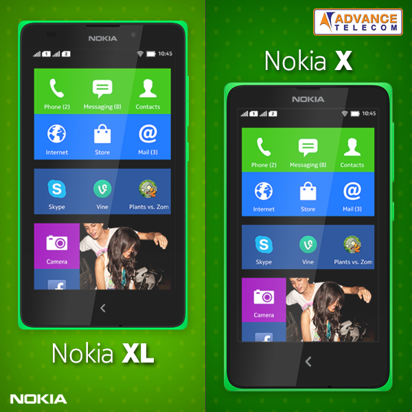 advancetelecom's tweet photo. Smart enough to find 1 major difference between #NokiaX & #NokiaXL in the picture?
#HappySolving #AdvanceTelecom http://t.co/VPMlxtqEiG