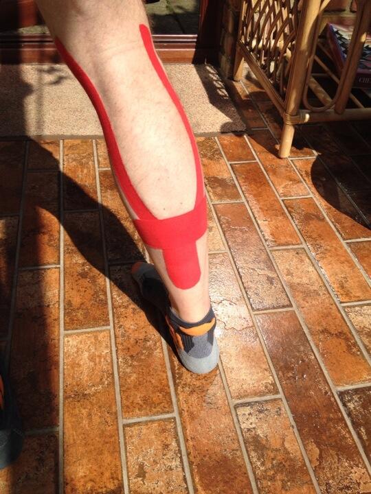 Vince400m's tweet image. Physio this am more taping required - now it's the right calf/Achilles #brokenagain
