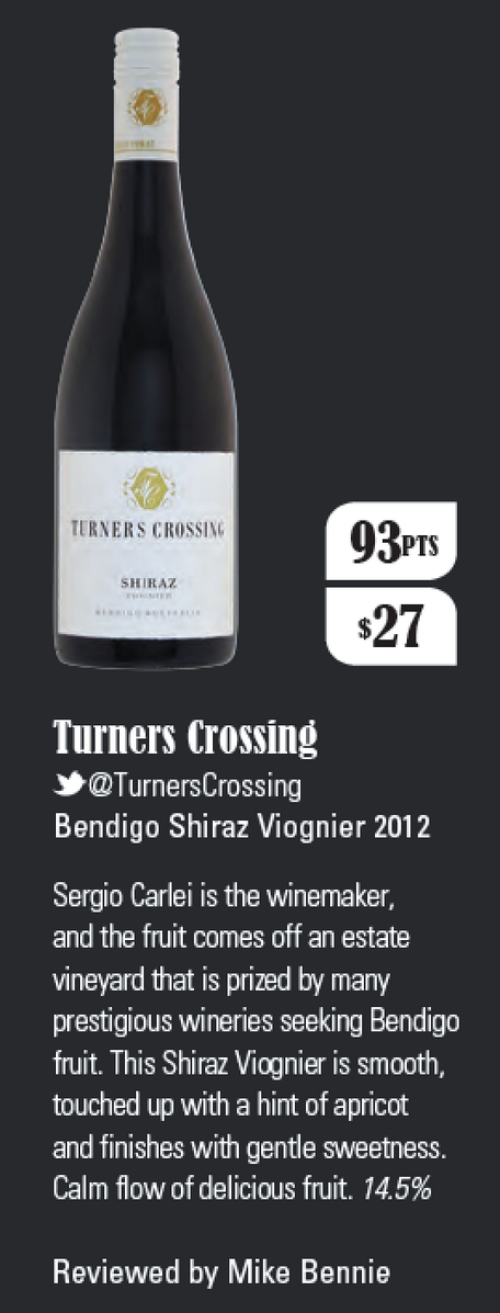 WBMwinemagazine's tweet photo. #WBMtrade - 93pts @mikerism101 - @TurnersCrossing Bendigo Shiraz Viognier '12 - Review Attached #winenews http://t.co/o4RN8X2Sj1