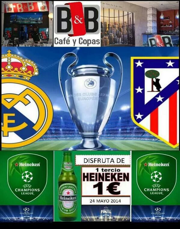 ByB_CafeyCopas's tweet photo. Ven a verlo con nosotros, tomatelo en serio, máxima tension... 50%/50% haremos que sea una final inolvidable http://t.co/JmIW4IHVpC