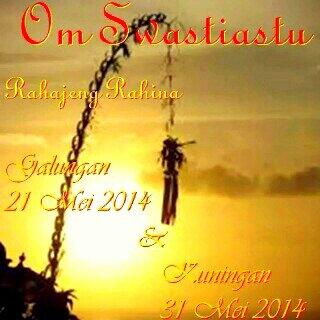 Rahajeng galungan lan kuningan