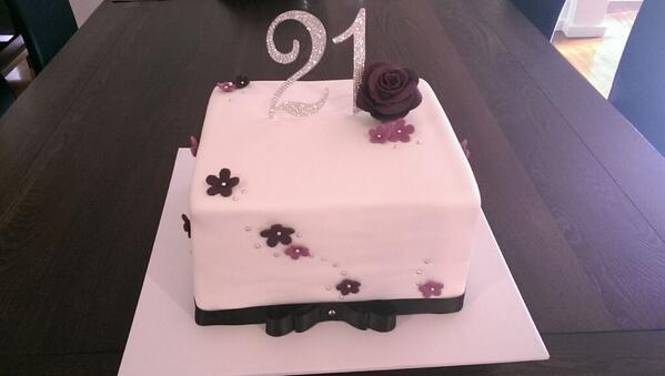 21st Red Velvet Birthday Cake <a href="/mycakedeco/">Cake Decorating</a> <a href="/CakeBossBaking/">Cake Boss Baking</a> <a href="/BakeOffAU/">#BakeOffAU</a> #21stcakes #sugarflowers #redvelvet