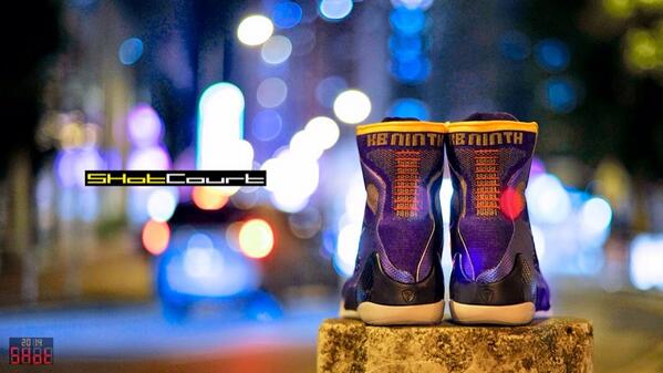 SHotCourt's tweet photo. Zoom Kobe IX Elite Showtime， 這是我最喜愛的顏色。

最近Kobe IX低筒愈出愈多，但在我看來已經不是Kobe IX了。 始終高筒＋Flyknit才是Kobe IX。
#SHotCourt #nike http://t.co/MLR0fIKHcs