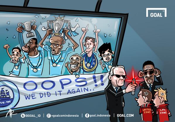 GALERI Kartun: Manchester City Juara Liga Primer 2013/14 bit.ly/1cIIGcH #MCFC