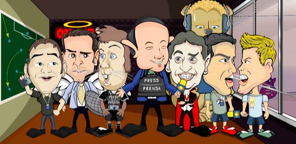 LaJugadaTUDN's tweet photo. Ellos son el equipo que cubrirá a los #TriToons en #Brasil2014 http://t.co/1pzuviTyGL http://t.co/HaWVrsaBHW