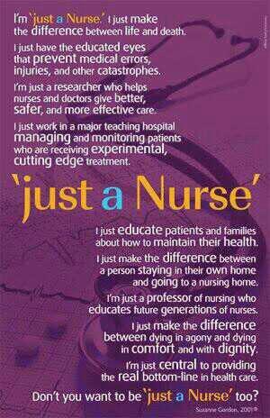 picardonhealth's tweet photo. "Just A Nurse" http://t.co/vYmEgtlJk3 via @thebestjoan @NursingIdeas #IND2013 #nursing