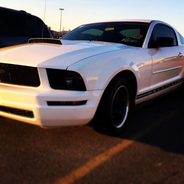 forgetdrama's tweet photo. @theStangDoc thanks for all the mustang help back in the day, she's running good. The only 06 in my area I customed! http://t.co/UROcCC883R