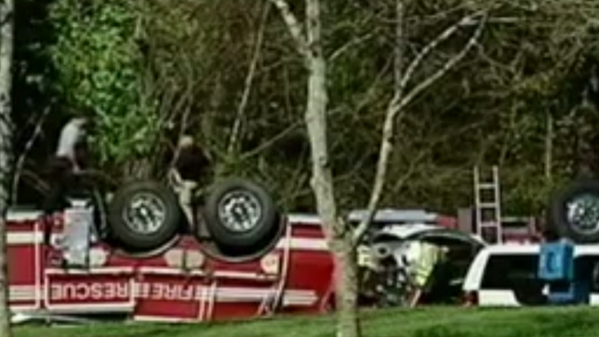 nowthisimpact's tweet photo. "Fire truck" can be a dangerous phrase on live TV http://t.co/3MHaot0uOv http://t.co/fFe3iWxMQR