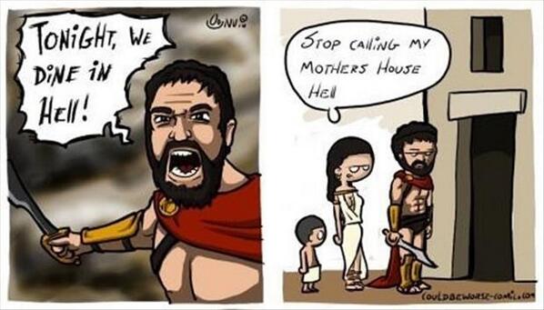 dankarov's tweet image. hahahaha The #300Movie life version ...