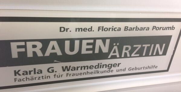 nerdey's tweet photo. Mein bisheriger Favorit in Sachen "Bescheuerte Namen von Gynäkologen": http://t.co/I9gThIwu2K
