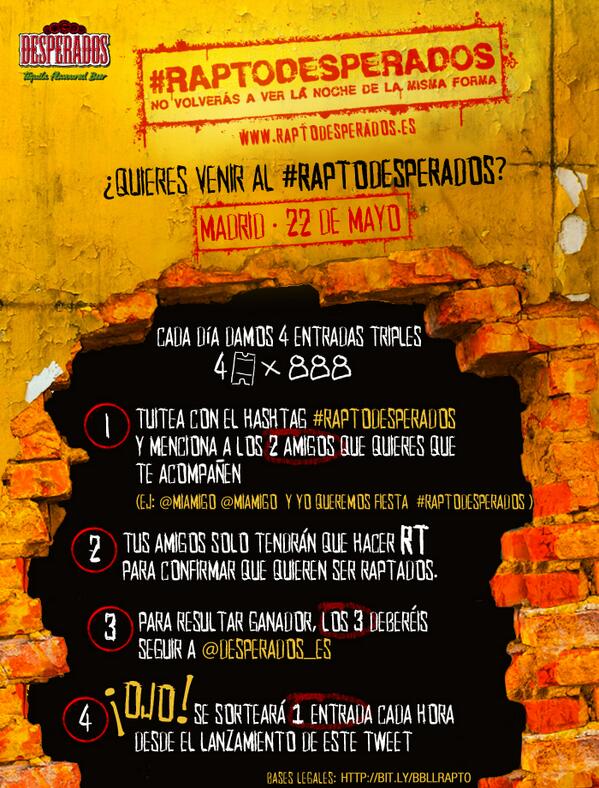 Desperados_es's tweet photo. ¿Pensabais que ya lo habíais visto todo? Aún os queda lo mejor... #RaptoDesperados http://t.co/amAIOz4K1Q