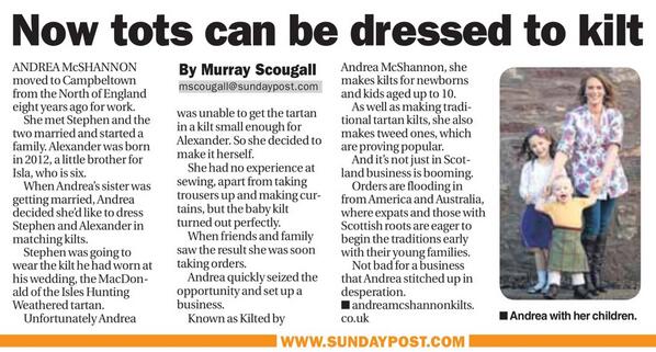 Made it into the Sunday Post