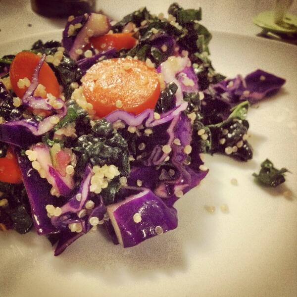 samiati's tweet photo. @LisaMRomano @crispycrackling @masterchefau @JaymeCowan @gcalombaris I made this raw kale salad... Inspired by Kira! http://t.co/bWyVga8VgE