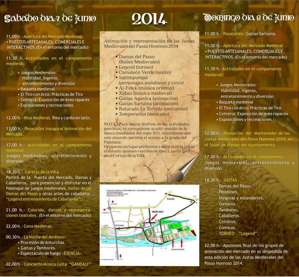EnriqueBustoMar's tweet photo. Cartel y programa Justas Medievales Passo Honroso 2014
Hospital de Orbigo Leon http://t.co/yXmKZg4aVi