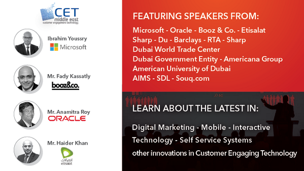 mediaMEcom's tweet photo. Leading Organisations of the Future best utilize Customer Engagement Technology http://t.co/6VCiyF3ILM #CETME2014 http://t.co/CIbI0Nurl8