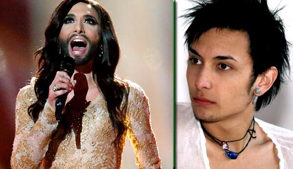AlvaritoTinto's tweet photo. Soy yo o Conchita es tan #glamourfashionscanner #eurovision2014 http://t.co/O0WDLlegbq
