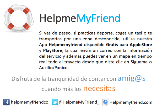 HelpmeMyFriend_'s tweet photo. Desplázate a tu puesto de votación #EleccionesColombia con la tranquilidad de contar con #amigos @HelpmeMyFriend_ http://t.co/VD0HNaIJyd