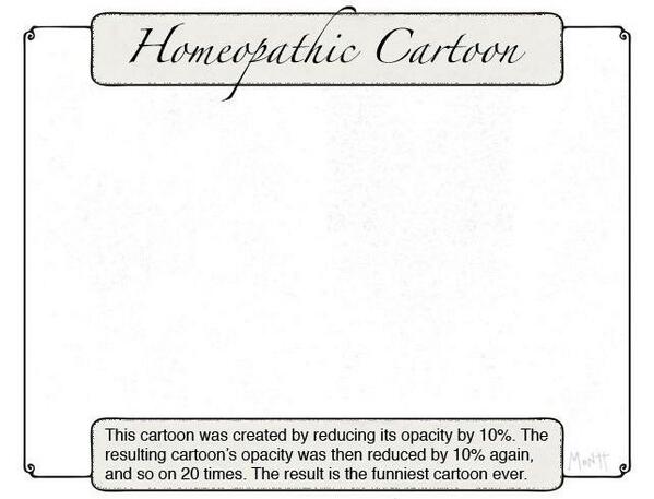 homeopathische cartoon