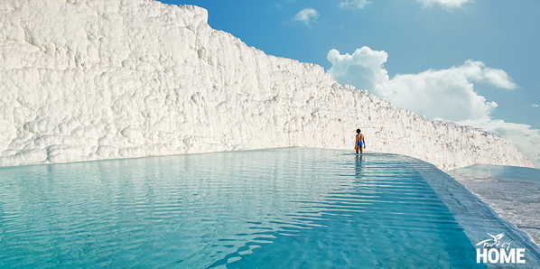 GoTurkiye's tweet photo. #Pamukkale do wonders for the #spirit and #body. #HomeOfHealth http://t.co/EIR4w15F0u