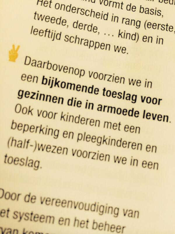 Niet vermeld in #journaal: <a href="/de_NVA/">N-VA</a> voorziet extra #kinderbijslag vr kinderen in armoede of met beperking <a href="/VK14_VRT/">VK14</a>