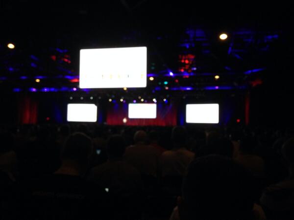 mejoe's tweet image. Way at the back for the keynote #rackstackatl