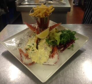 And we have fresh lobster from <a href="/RossDougalFish/">Ross Dougal Fish </a> too