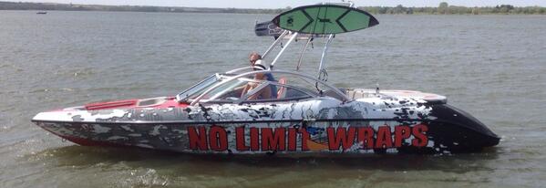 Nolimitwraps's tweet photo. Took boat out on the weekend! New boat wrap!! http://t.co/13xdvYW3Jv