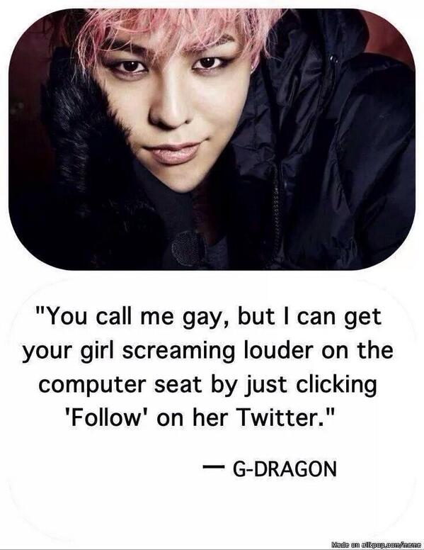 Erico Aka Rico G Dragon S Response To All The Gay Bashes Mmm I Bet All Those Haters Shut Up Haha Shade Kpop Gdragon Http T Co Zrpqxogxl1 Twitter