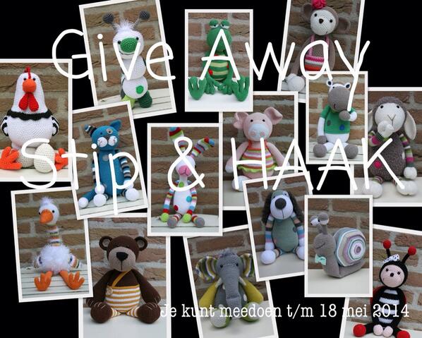 Jeanettes Knuffies: Give away Stip en Haak. jeanettesknuffies.blogspot.com/2014/05/give-a…