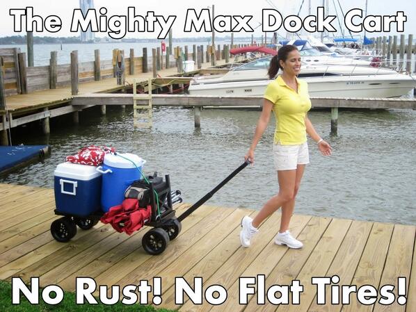 mightymaxdock's tweet photo. @marineproducts Hello there! Take a look at our dock cart. No rust, no flat tires and portable http://t.co/sffw45sN6B http://t.co/gqRl97ikBf