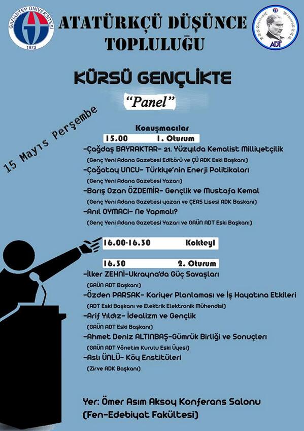 Panelimize hepinizi bekleriz. #GAUN