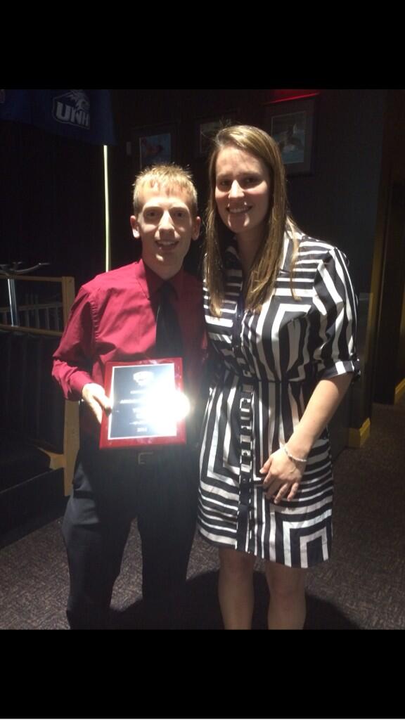 Congrats-Travis Bell 2014 <a href="/UMBCClubSports/">UMBC Club Sports</a> athlete of the yr! Did I mentionhe is also Valedictorian  <a href="/UMBCAthletics/">UMBC Athletics</a>