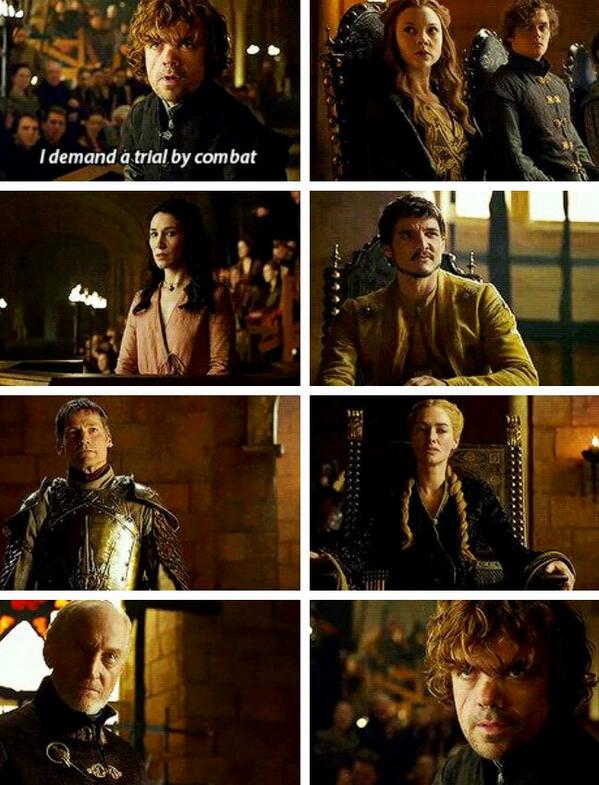 DaenerysSpain's tweet photo. Y las caras que se le han quedado a todos cuando ha dicho: Exijo un juicio por combate http://t.co/Bnd3vudYxj