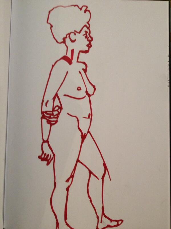 house_of_harley's tweet photo. First visit to @TheDrawing_Room this year. Good to be back. #lifedrawing http://t.co/9SW2GkNbdM
