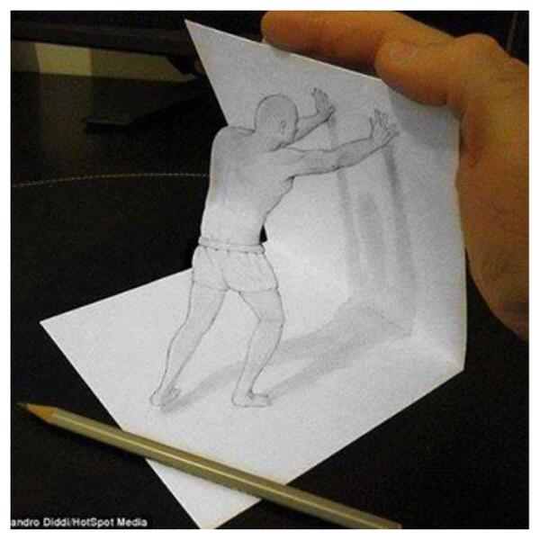 رسمة ثلاثية الأبعاد غاية في الإبداع! للرسام اليساندرو ديددي.

#إبداع 
#عجب
#3D