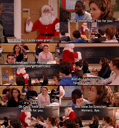 Mean Girls Quotes On Twitter Damian As Santa Ho Ho Ho Candy Cane Grams Glen Coco Four For You Glen Coco You Go Glen Coco Meangirls