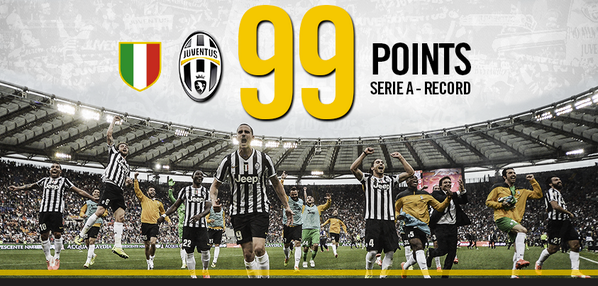 juventusfcen's tweet photo. The records keep on tumbling, and Juve aren’t finished yet… #JuveX3 http://t.co/LaKjDYpFur