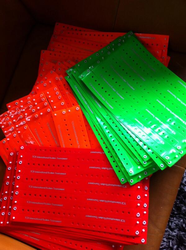 Nog iets minder dan 4 weken tot IKT 2014! De Polsbandjes zijn ook binnen gekomen vandaag. Welke kleur wil jij?