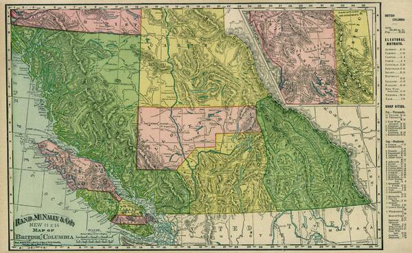 1894 Map of British Columbia #BC #maps #historic #cartography  telusplanet.net/public/mtoll/b…