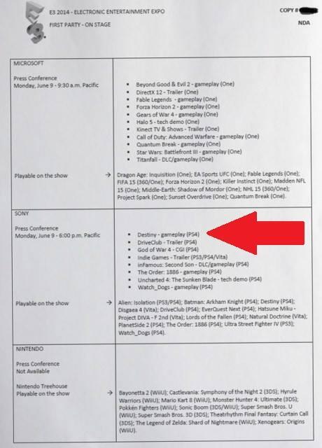 GameRiotArmy's tweet image. Apparently this is the E3 Schedule in terms of games. thanks @MoreConsole